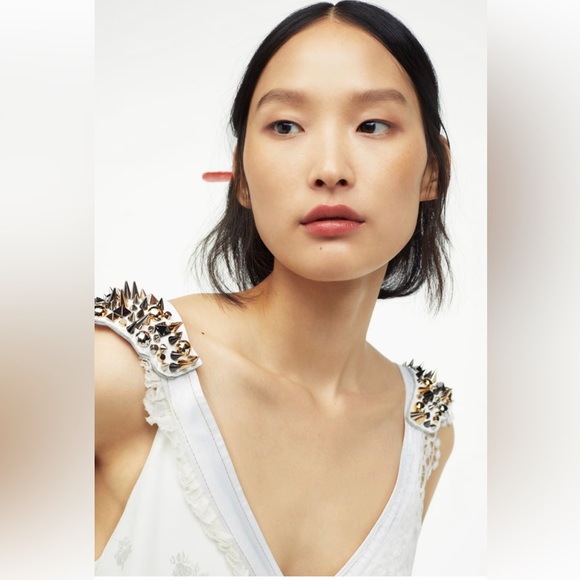 NWT ZARA STUDDED DRESS LIMITED EDITION - Picture 4 of 14